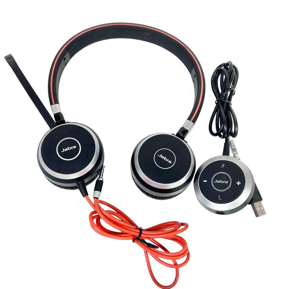 Jabra Evolve Wired Stereo Headset HSC017 w/ ENC010 USB Controller